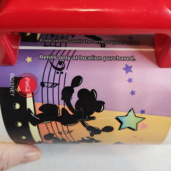 Disney Coca-Cola Mickey Mouse Music Thermos Park Refill Cup Whirley PA - Picture 3 of 8